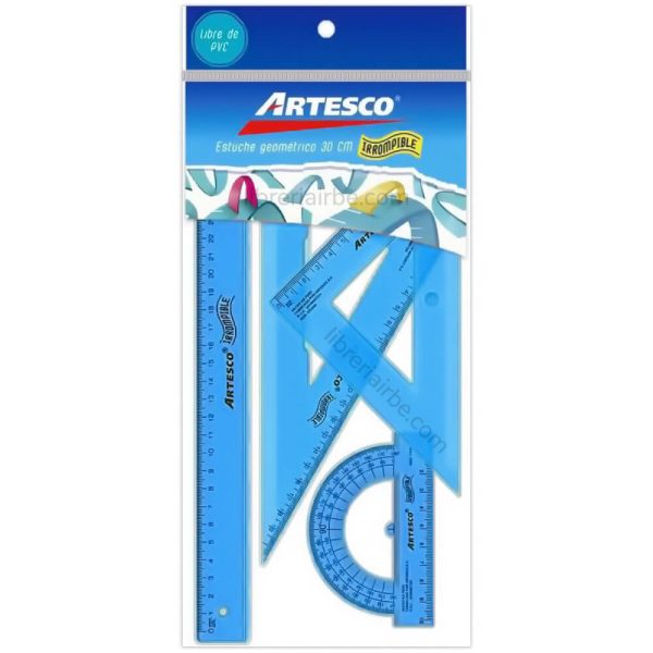 Artesco | Estuche geométrico | Azul
