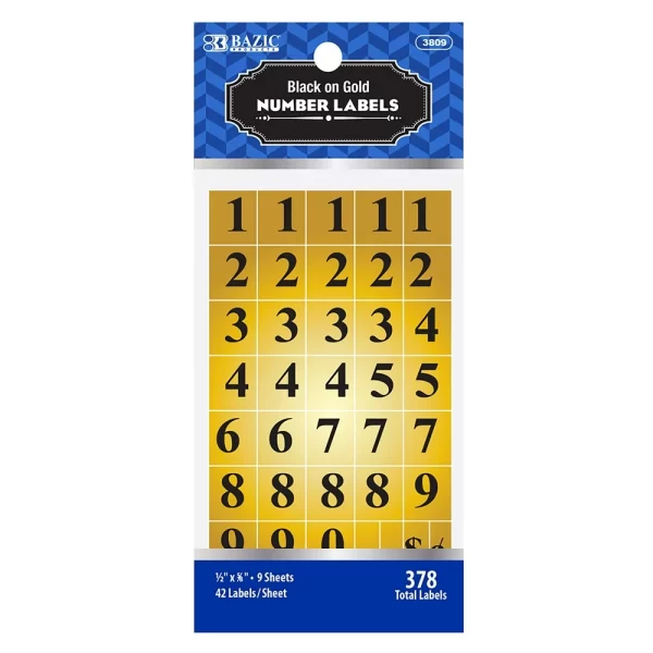 Bazic | Numbers labels